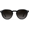 image:imageWMP Eyewear  Mens Modern Geometric P3 Round Retro Polarized Sunglasses Lightweight Acetate Frame Premium UV ProtectionBlack  Oak Brown Gradient Lens