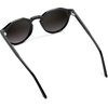 image:imageWMP Eyewear  Mens Modern Geometric P3 Round Retro Polarized Sunglasses Lightweight Acetate Frame Premium UV ProtectionBlack  Oak Brown Gradient Lens