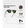 image:imageWMP Eyewear  Mens Modern Geometric P3 Round Retro Polarized Sunglasses Lightweight Acetate Frame Premium UV ProtectionBrown Tortoise  Smoke Green Lens