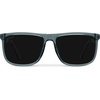 image:imageWMP Eyewear  Mens Polarized Flat Top Square SunglassesStone Blue  Triple Black Lens