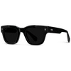 image:imageWMP Eyewear  Mens Polarized Rectangular Sunglasses Thick Acetate Frame Modern StyleBlack  Triple Black Lens