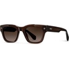 image:imageWMP Eyewear  Mens Polarized Rectangular Sunglasses Thick Acetate Frame Modern StyleBurnt Cedar Brown  Brown Gradient Lens