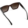 image:imageWMP Eyewear  Mens Polarized Rectangular Sunglasses Thick Acetate Frame Modern StyleBurnt Cedar Brown  Brown Gradient Lens