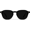image:imageWMP Eyewear  Mens Polarized Retro Sunglasses  Classic Geometric Square Style Acetate Frame Keyhole BridgeBlack  Triple Black Lens