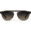 image:imageWMP Eyewear  Mens Polarized Round Aviator Sunglasses Lightweight Acetate Frame amp UV400 ProtectionCrystal Gunmetal  Grey Brown Gradient Lens
