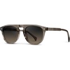 image:imageWMP Eyewear  Mens Polarized Round Aviator Sunglasses Lightweight Acetate Frame amp UV400 ProtectionCrystal Gunmetal  Grey Brown Gradient Lens