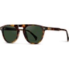 image:imageWMP Eyewear  Mens Polarized Round Aviator Sunglasses Lightweight Acetate Frame amp UV400 ProtectionHavana Tortoise  Smoke Green Lens