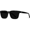 image:imageWMP Eyewear  Mens Polarized Square Sunglasses Thick Acetate Frame Modern Style UV400 ProtectionBlack  Triple Black Lens