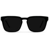 image:imageWMP Eyewear  Mens Polarized Square Sunglasses Thick Acetate Frame Modern Style UV400 ProtectionBlack  Triple Black Lens