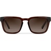 image:imageWMP Eyewear  Mens Polarized Square Sunglasses Thick Acetate Frame Modern Style UV400 ProtectionBurnt Cedar Brown  Brown Gradient Lens