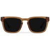 image:imageWMP Eyewear  Mens Polarized Square Sunglasses Thick Acetate Frame Modern Style UV400 ProtectionCrystal Brown  Triple Black Lens