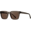 image:imageWMP Eyewear  Mens Polarized Square Sunglasses Thick Acetate Frame Modern Style UV400 ProtectionCrystal Gunmetal  Brown Lens