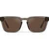 image:imageWMP Eyewear  Mens Polarized Square Sunglasses Thick Acetate Frame Modern Style UV400 ProtectionCrystal Gunmetal  Brown Lens