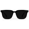 image:imageWMP Eyewear  Mens Polarized Sunglasses Bold Modern Square Design Acetate Frame UV ProtectionBlack  Triple Black Lens