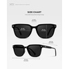 image:imageWMP Eyewear  Mens Rectangular Performance Sunglasses  Designed for Golf with AntiReflective Lenses and NonSlip Nose PadsBlack  Black Lens