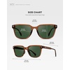 image:imageWMP Eyewear  Mens Rectangular Performance Sunglasses  Designed for Golf with AntiReflective Lenses and NonSlip Nose PadsCanyon Brown  Smoke Green Lens