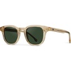 image:imageWMP Eyewear  Mens Retro Keyhole Polarized Square Sunglasses Premium Acetate Frame with Modern Classic DesignCrystal Champagne  Smoke Green Lens
