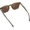 image:imageWMP Eyewear  Mens Retro Keyhole Polarized Square Sunglasses Premium Acetate Frame with Modern Classic DesignCrystal Verde  Brown Lens