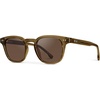 image:imageWMP Eyewear  Mens Retro Keyhole Polarized Square Sunglasses Premium Acetate Frame with Modern Classic DesignCrystal Verde  Brown Lens