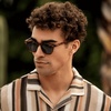 image:imageWMP Eyewear  Mens Retro Keyhole Polarized Square Sunglasses Premium Acetate Frame with Modern Classic DesignSaddlewood Tortoise  Laguna Blue Lens