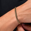 image:imageWMP Eyewear  Mens Stainless Steel amp Rope Bracelet 4mm Thick Hypoallergenic HighPolished Finish Durable Design