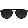 image:imageWMP Eyewear  Unisex Polarized Aviator Sunglasses Modern Double Bridge AntiReflective Lenses Lightweight Acetate FrameBlack Beige Tortoise Frame  Black Lens