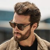 image:imageWMP Eyewear  Unisex Polarized Aviator Sunglasses Modern Double Bridge AntiReflective Lenses Lightweight Acetate FrameTortoise Sage Frame  Brown Lens