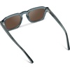 image:imageWearMe Pro  Mens Polarized Sunglasses Narrow Geometric Frame Rectangular Lenses Round Rivets Injected Metal CoreCrystal Stone Blue  Brown Lens