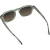 image:imageWearMe Pro  Mens Polarized Sunglasses Narrow Geometric Frame Rectangular Lenses Round Rivets Injected Metal CoreSage Green  Grey Brown Gradient Lens