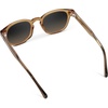 image:imageWearMe Pro  Mens Retro Round Oval Polarized Sunglasses Lightweight Acetate Frame UV Protection Metal Core DesignCrystal Brown  Grey Brown Gradient Lens