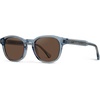 image:imageWearMe Pro  Mens Retro Round Oval Polarized Sunglasses Lightweight Acetate Frame UV Protection Metal Core DesignDenim Blue  Brown Lens