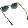 image:imageWearMe Pro  Mens Retro Round Oval Polarized Sunglasses Lightweight Acetate Frame UV Protection Metal Core DesignPalm Green  Smoke Green Gradient Lens
