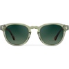 image:imageWearMe Pro  Mens Retro Round Oval Polarized Sunglasses Lightweight Acetate Frame UV Protection Metal Core DesignPalm Green  Smoke Green Gradient Lens