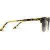image:imageWearMe Pro  Modern SemiRimless Rectangular Polarized Trendy Sunglasses for Men and WomenBlaze Tortoise  Gradient Black Lens