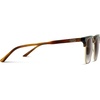 image:imageWearMe Pro  Modern SemiRimless Rectangular Polarized Trendy Sunglasses for Men and WomenCrystal Smoke BrownBrown Lens