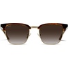 image:imageWearMe Pro  Modern SemiRimless Rectangular Polarized Trendy Sunglasses for Men and WomenCrystal Smoke BrownBrown Lens