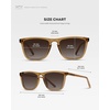 image:imageWearMe Pro  Polarized Lens Square Modern Sunglasses for MenBrown FrameBrown Lens