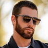 image:imageWearMe Pro  Polarized Lens Square Modern Sunglasses for MenCrystal Stone Blue  Brown Gradient Lens
