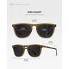 image:imageWearMe Pro  Polarized Lens Square Modern Sunglasses for MenCrystal Verde  Triple Black Lens