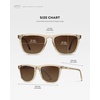 image:imageWearMe Pro  Polarized Lens Square Modern Sunglasses for MenSand Brown  Brown Gold Gradient Lens