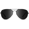image:imageWearMe Pro  Polarized Pilot Style Classic Aviator SunglassesFull Black