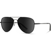 image:imageWearMe Pro  Polarized Pilot Style Classic Aviator SunglassesFull Black