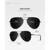 image:imageWearMe Pro  Polarized Pilot Style Classic Aviator SunglassesFull Black