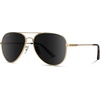 image:imageWearMe Pro  Polarized Pilot Style Classic Aviator SunglassesGold  Black