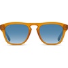 image:imageWearMe Pro  Polarized Retro Large Rectangular Mens SunglassesCrystal Caramel Frame  Gradient Blue Lens