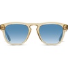 image:imageWearMe Pro  Polarized Retro Large Rectangular Mens SunglassesCrystal Yellow Frame  Gradient Blue Lens