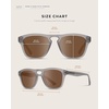 image:imageWearMe Pro  Polarized Retro Large Rectangular Mens SunglassesGrey Moon Frame  Brown Lens