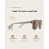 image:imageWearMe Pro  Polarized Retro Large Rectangular Mens SunglassesGrey Moon Frame  Brown Lens