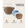 image:imageWearMe Pro  Polarized Retro Large Rectangular Mens SunglassesGrey Moon Frame  Brown Lens