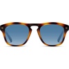 image:imageWearMe Pro  Polarized Retro Large Rectangular Mens SunglassesTortoise Brown Frame  Gradient Blue Lens